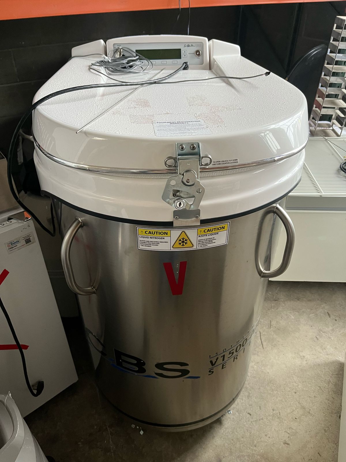 Custom Biogenic Systems V-1500 2301 Series Cryo Storage Tank