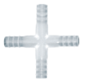 JeioTech 4 way Connector, PP, (I.D. 4.8mm x O.D. 6.0mm), 1ea Connector