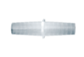 JeioTech Straight Connector, PP, (I.D. 10.0mm x O.D. 12-15mm), 1ea Connector