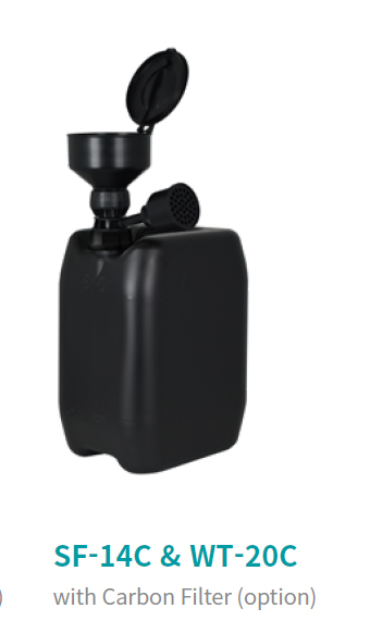 JeioTech WT-20C, Liquid waste container, 20L (Anti-static-PP), 1ea Safety Waste Disposal System